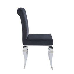 Krzesło velvet/chrom (czarne) Krzesło velvet/chrom (czarne)