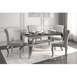 Mesa (negra/cromo) 90x150 Mesa (negra/cromo) 90x150