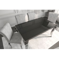 Mesa (negra/cromo) 90x150 Mesa (negra/cromo) 90x150