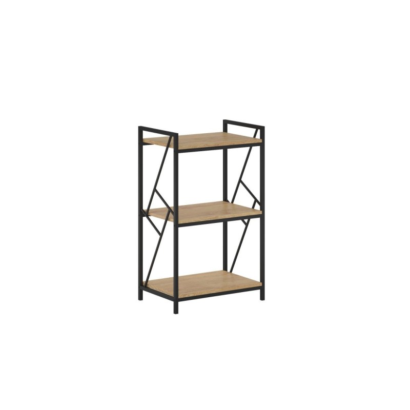 Shelf R2-FX (3P) (natural oak/black frame) Shelf R2-FX (3P) (natural oak/black frame)