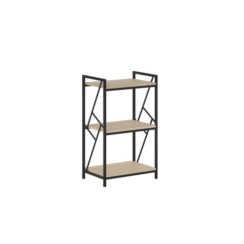 Shelf R2-FX (3P) (sonoma oak/black frame) Shelf R2-FX (3P) (sonoma oak/black frame)