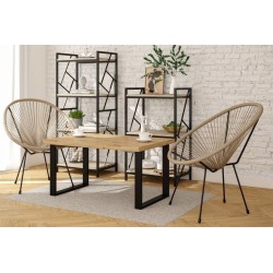 Shelf R2-FX (3P) (sonoma oak/black frame) Shelf R2-FX (3P) (sonoma oak/black frame)