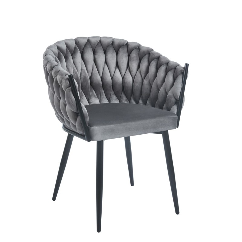 Krzesło velvet (szare) Krzesło velvet (szare)