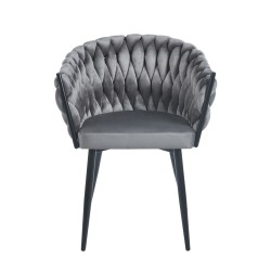 Silla de terciopelo (gris) Silla de terciopelo (gris)