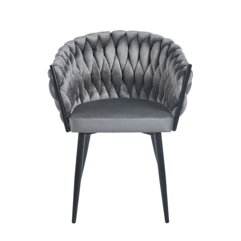 Silla de terciopelo (gris) Silla de terciopelo (gris)