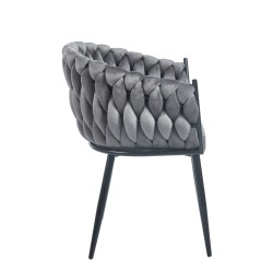 Silla de terciopelo (gris) Silla de terciopelo (gris)