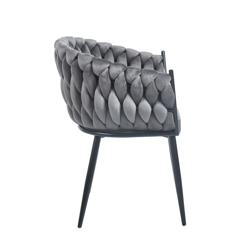 Silla de terciopelo (gris) Silla de terciopelo (gris)