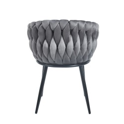 Silla de terciopelo (gris) Silla de terciopelo (gris)