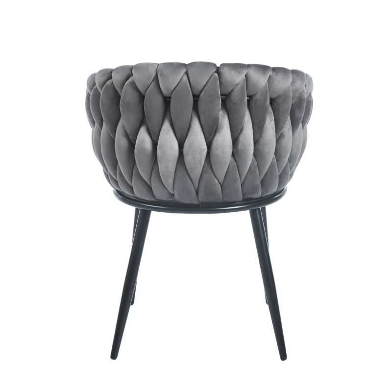 Silla de terciopelo (gris) Silla de terciopelo (gris)