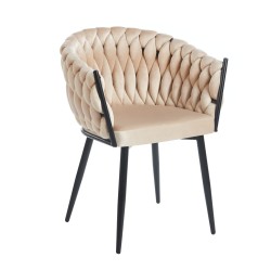 Velvet chair (beige)