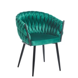 Krzesło velvet (zielone)
