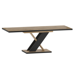 Extendable table (oak wotan/black) 85x138(208) Extendable table (oak wotan/black) 85x138(208)