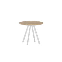 Extendable table (artisan oak/white) 90(180)x90