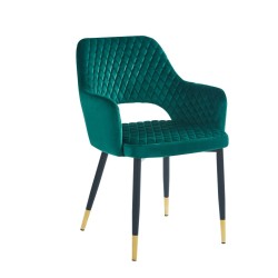 Krzesło velvet (zielone)