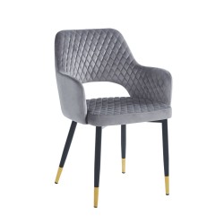 Velvet chair (gray)