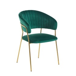 Krzesło velvet (zielone)