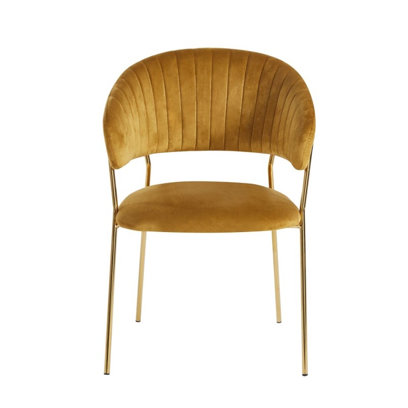 Velvet chair (curry) Velvet chair (curry)