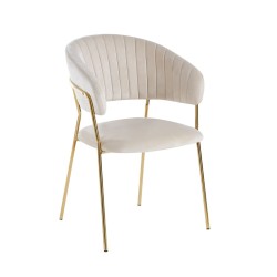 Velvet chair (beige)
