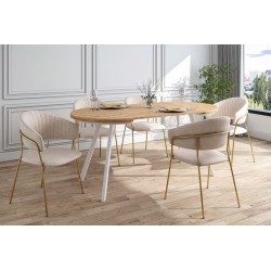 Velvet chair (beige) Velvet chair (beige)