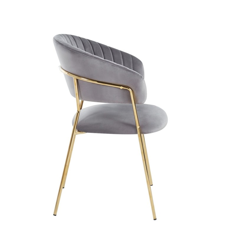 Velvet chair (gray) Velvet chair (gray)