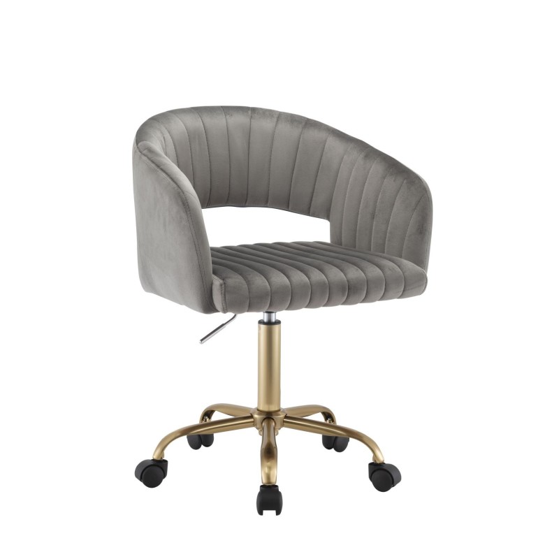 Velvet swivel chair (gray) Velvet swivel chair (gray)
