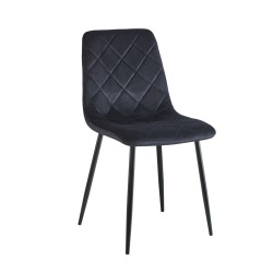 Velvet chair (black)