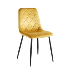 Velvet chair (curry)
