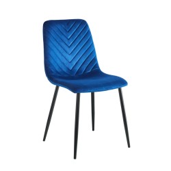 Velvet chair (blue)