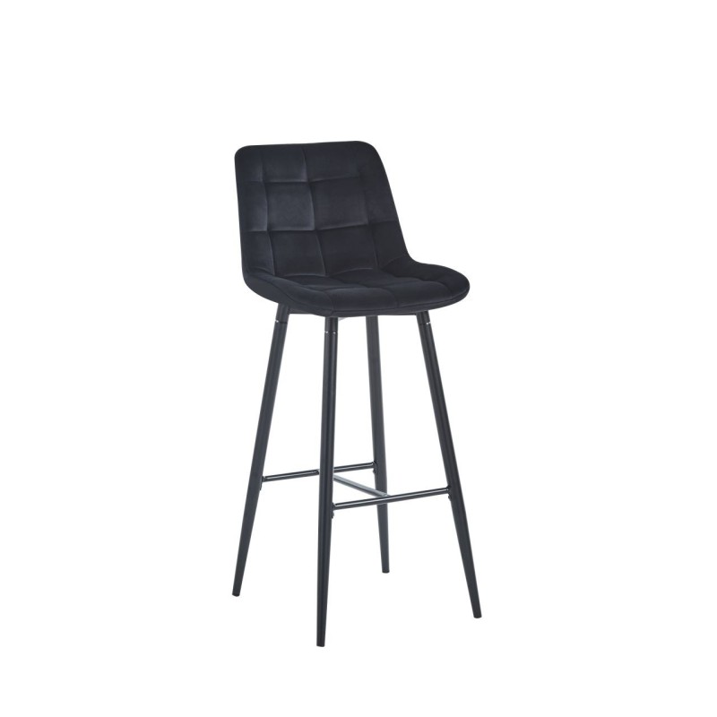 Black velvet bar stool (black frame) Black velvet bar stool (black frame)