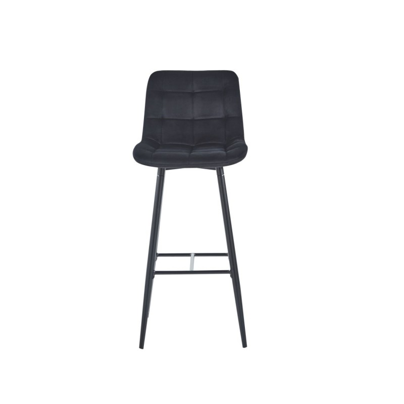 Black velvet bar stool (black frame) Black velvet bar stool (black frame)