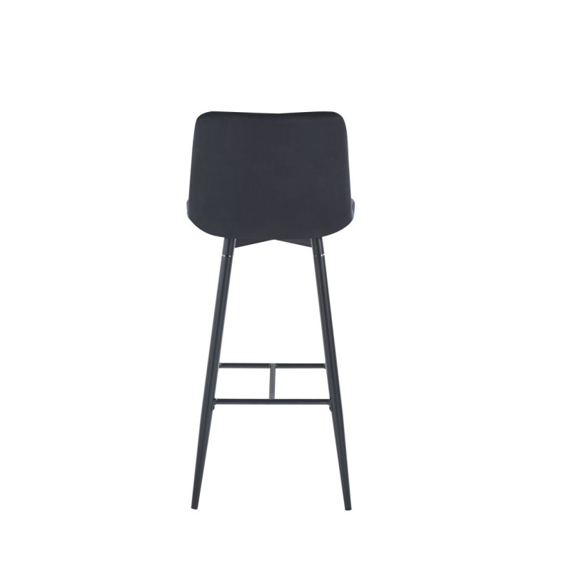 Black velvet bar stool (black frame) Black velvet bar stool (black frame)