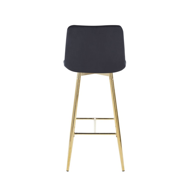 Black velvet bar stool (golden frame) Black velvet bar stool (golden frame)