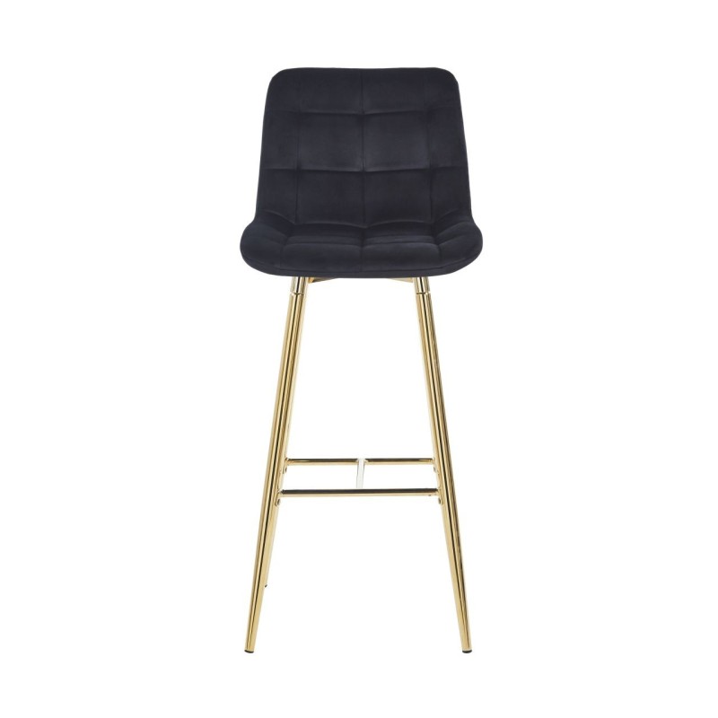 Black velvet bar stool (golden frame) Black velvet bar stool (golden frame)