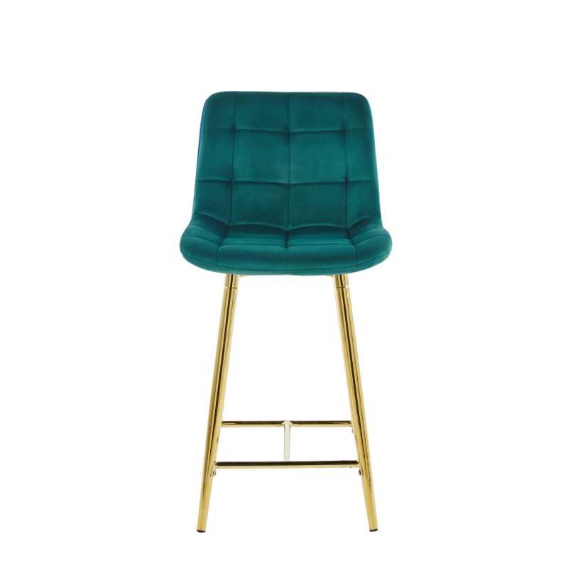 Green velvet bar stool (gold frame) Green velvet bar stool (gold frame)