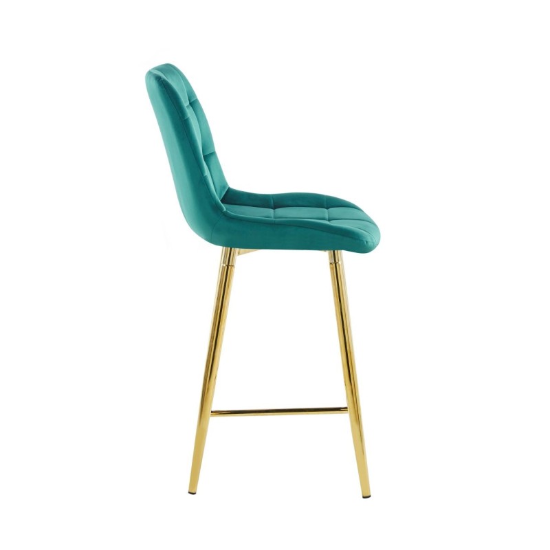 Green velvet bar stool (gold frame) Green velvet bar stool (gold frame)