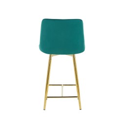 Green velvet bar stool (gold frame) Green velvet bar stool (gold frame)
