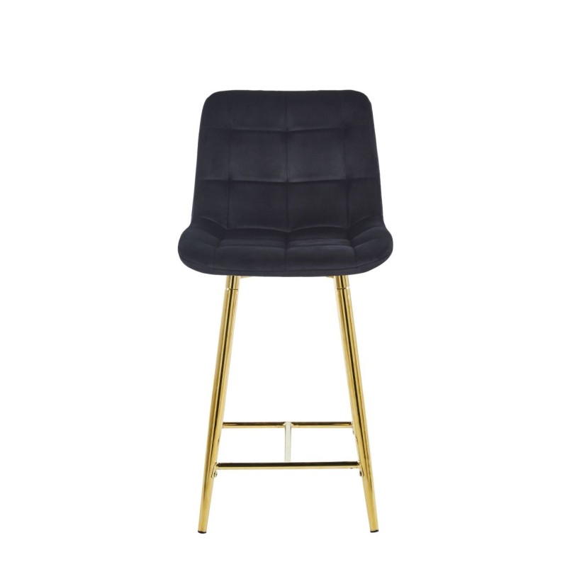 Black velvet bar stool (golden frame) Black velvet bar stool (golden frame)