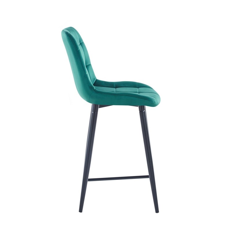 Green velvet bar stool (black frame) Green velvet bar stool (black frame)