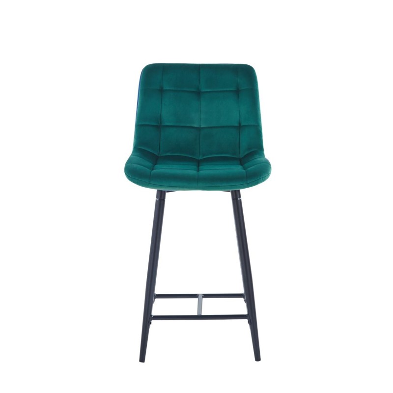 Green velvet bar stool (black frame) Green velvet bar stool (black frame)