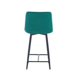 Green velvet bar stool (black frame) Green velvet bar stool (black frame)