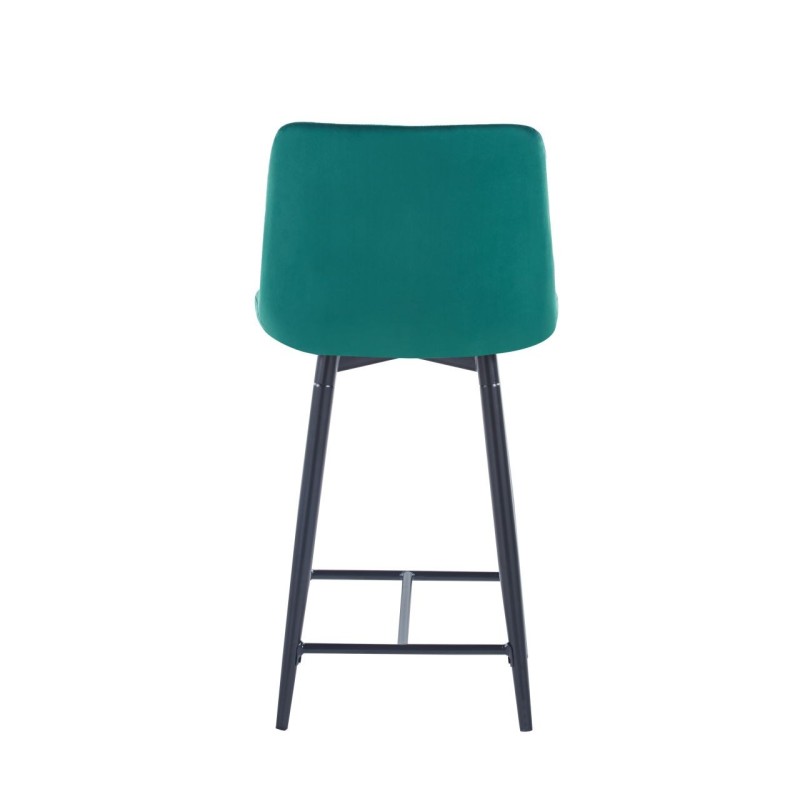 Green velvet bar stool (black frame) Green velvet bar stool (black frame)