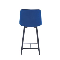 Blue velvet bar stool (black frame) Blue velvet bar stool (black frame)