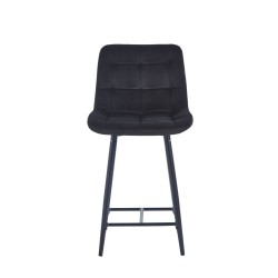 Black velvet bar stool (black frame) Black velvet bar stool (black frame)