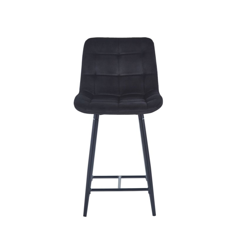 Black velvet bar stool (black frame) Black velvet bar stool (black frame)