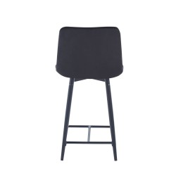 Black velvet bar stool (black frame) Black velvet bar stool (black frame)