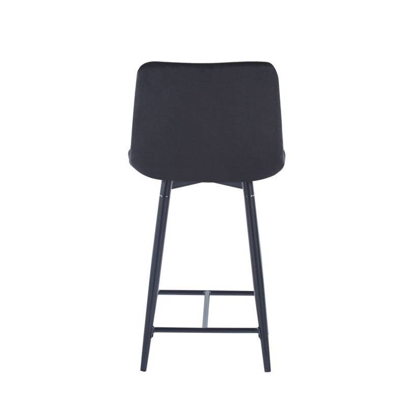 Black velvet bar stool (black frame) Black velvet bar stool (black frame)