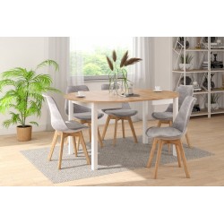 Extendable table (golden oak craft/white) 100(140)x100 Extendable table (golden oak craft/white) 100(140)x100