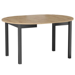 Extendable table (artisan oak/black) 100(140)x100 Extendable table (artisan oak/black) 100(140)x100