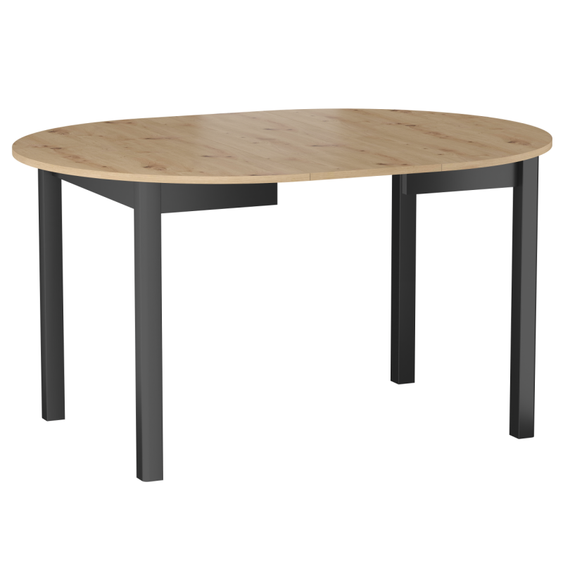 Extendable table (artisan oak/black) 100(140)x100 Extendable table (artisan oak/black) 100(140)x100