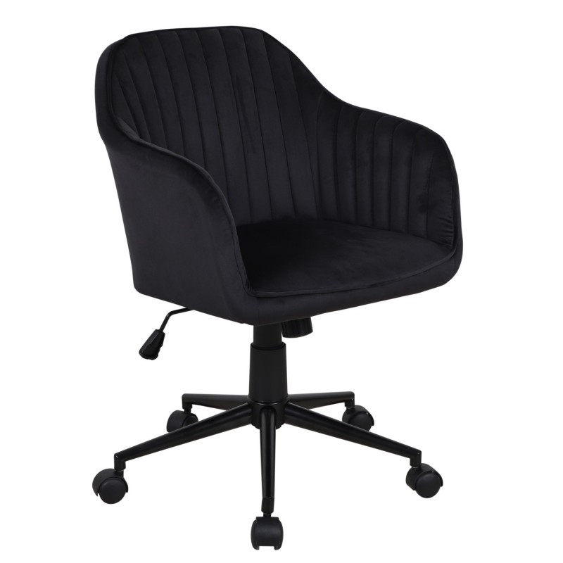 Velvet swivel chair (black) Velvet swivel chair (black)